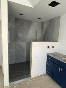 Large Format Marble Bathroom