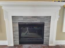 Natural Stone Ledger Fireplace