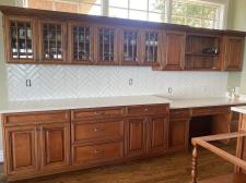 Fort Gratiot Diagonal Herringbone Backsplash